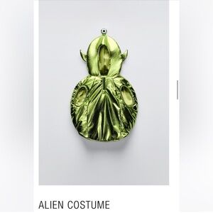 Zara NWOT Green Alien Costume for Kids